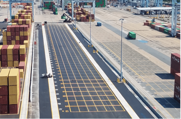 Conley Terminal Backland Development container yard and paving improvements.
